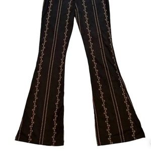 Altar'd State Embroidered flare elastic waist pants